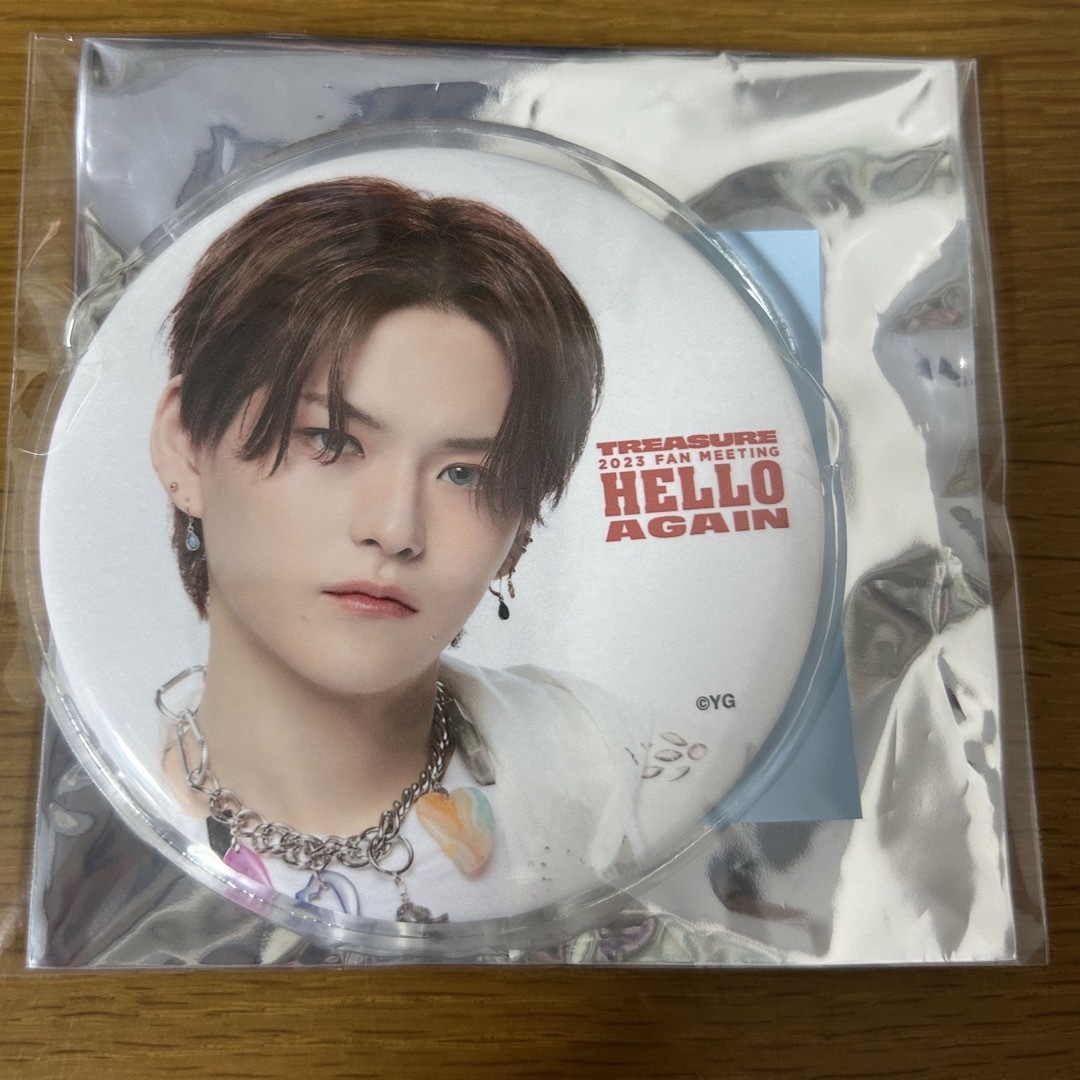 TREASURE - TREASURE HELLO AGAIN ペンミ 缶バッジ ヨシの通販 by nyan