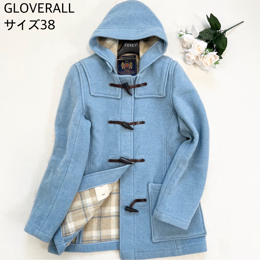 GLOVERALL グローバーオール 裏チェック ダッフルコート グレー52 L