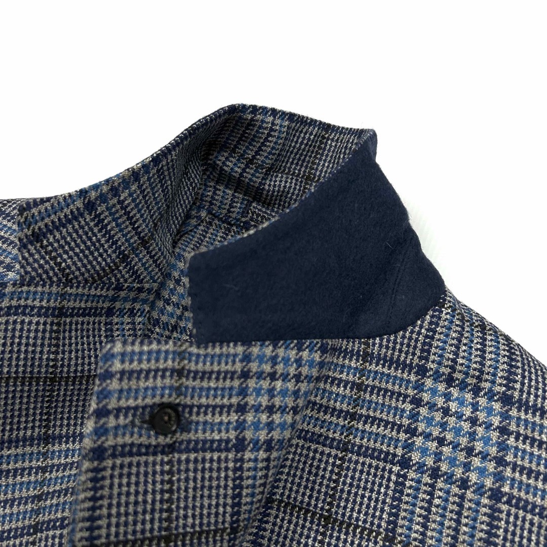 新品【LARDINI ラルディーニ ブルー系 シルク ジャケット 】タリアトーレ