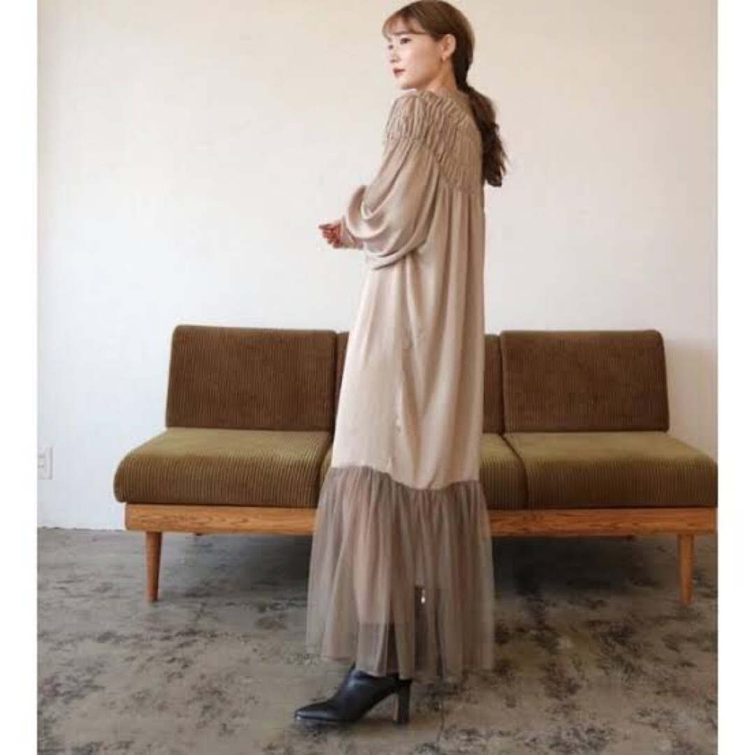 SNIDEL - 【Acka】 新品 original tulle loose one-pieceの通販 by