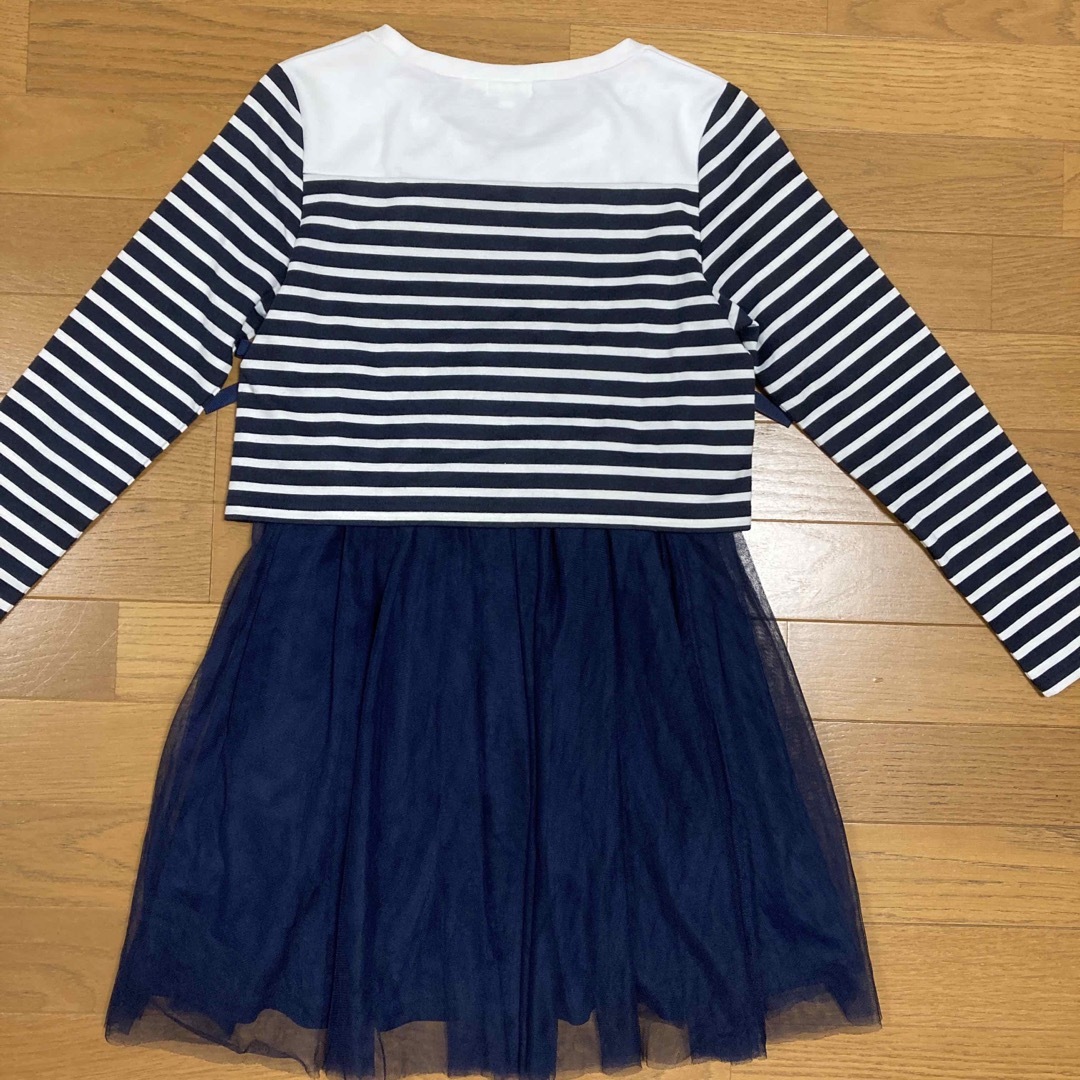 a.v.v(アーヴェヴェ)の切り替えワンピース　150 キッズ/ベビー/マタニティのキッズ服女の子用(90cm~)(ワンピース)の商品写真