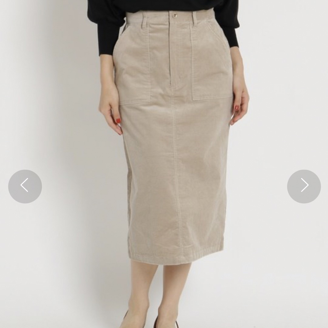 AG by aquagirl(エージーバイアクアガール)のコーデュロイタイトスカート レディースのスカート(ひざ丈スカート)の商品写真