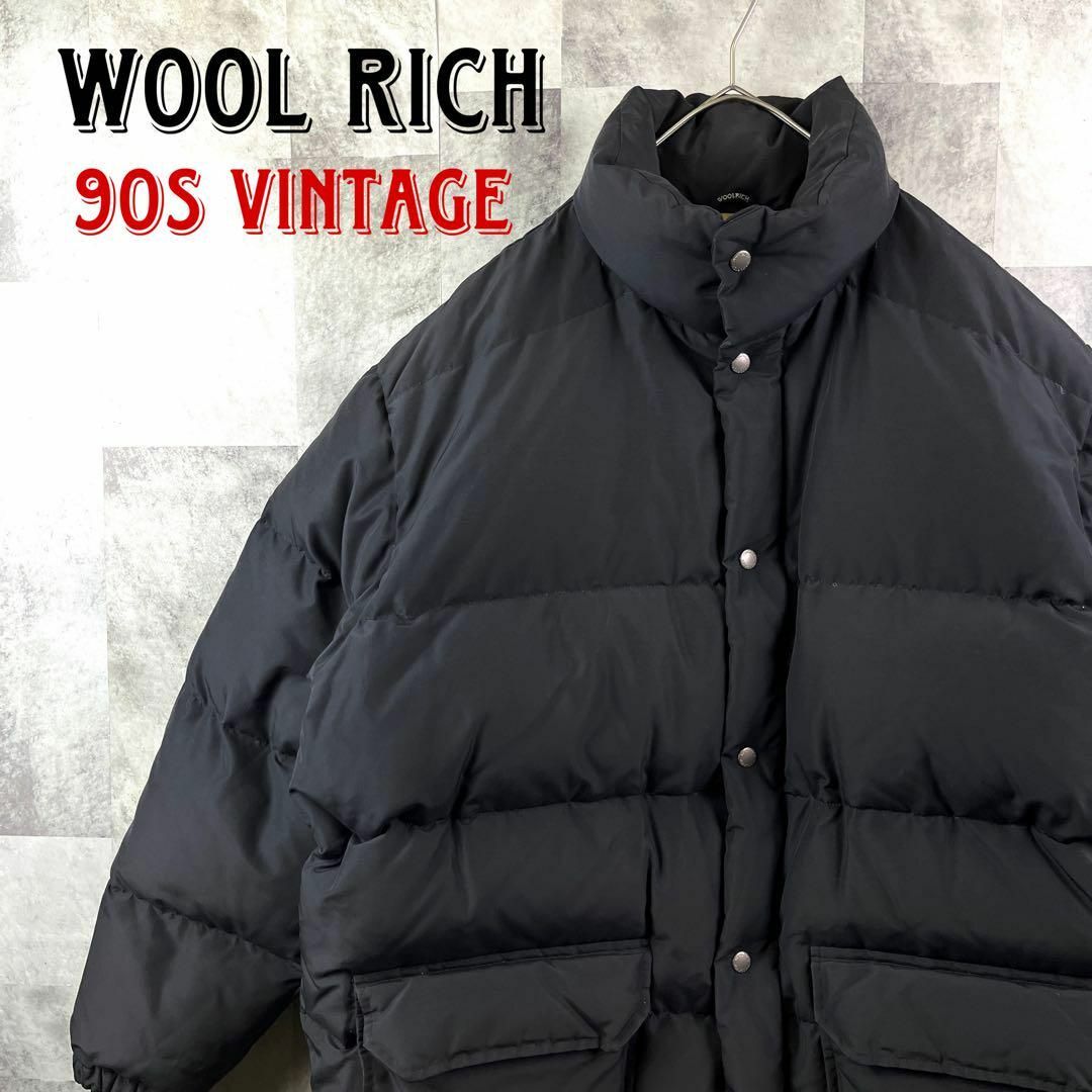 美品 90s ヴィンテージ ウールリッチ 肉厚 ダウンジャケット ブラック L | フリマアプリ ラクマ