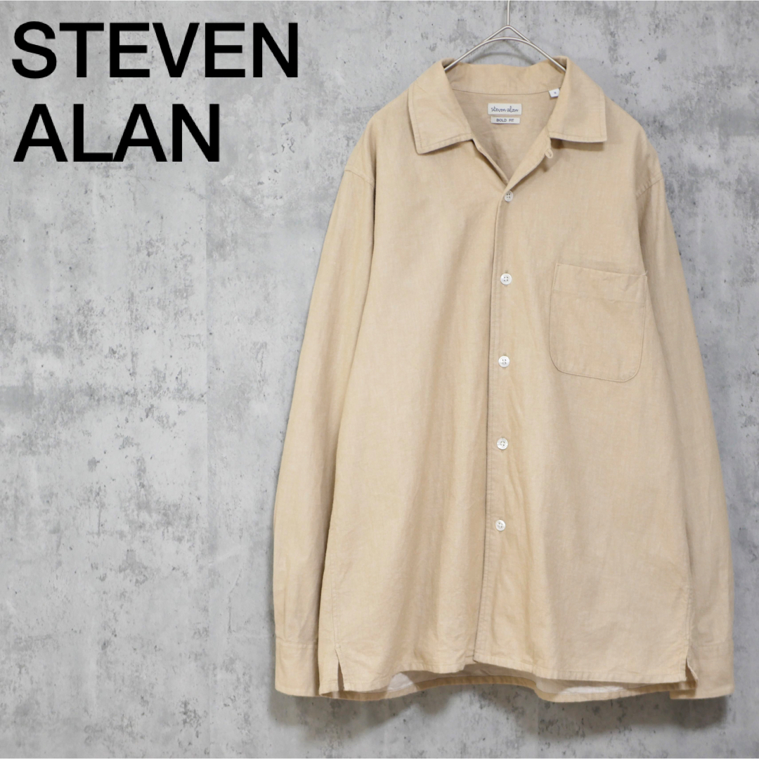 steven alan - Steven Alan ビエラ シャンブレー オープンカラーシャツ