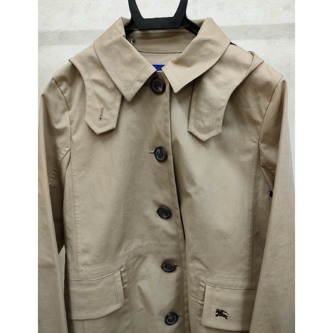 【新品】BURBERRY BLUE LABEL 撥水レインコート 38(M)☆