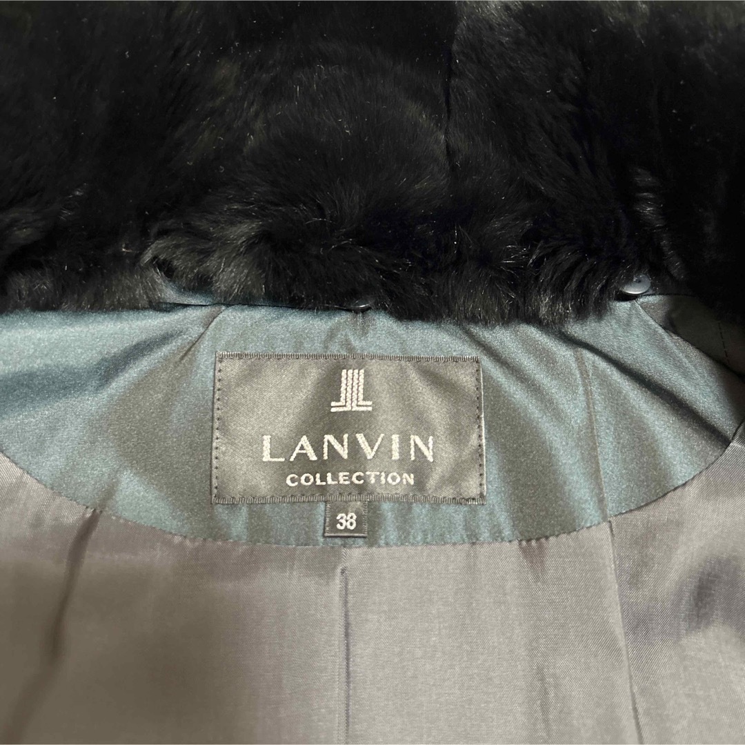 【極美品】LANVIN COLLECTION  ロングコート レッキス 玉虫色