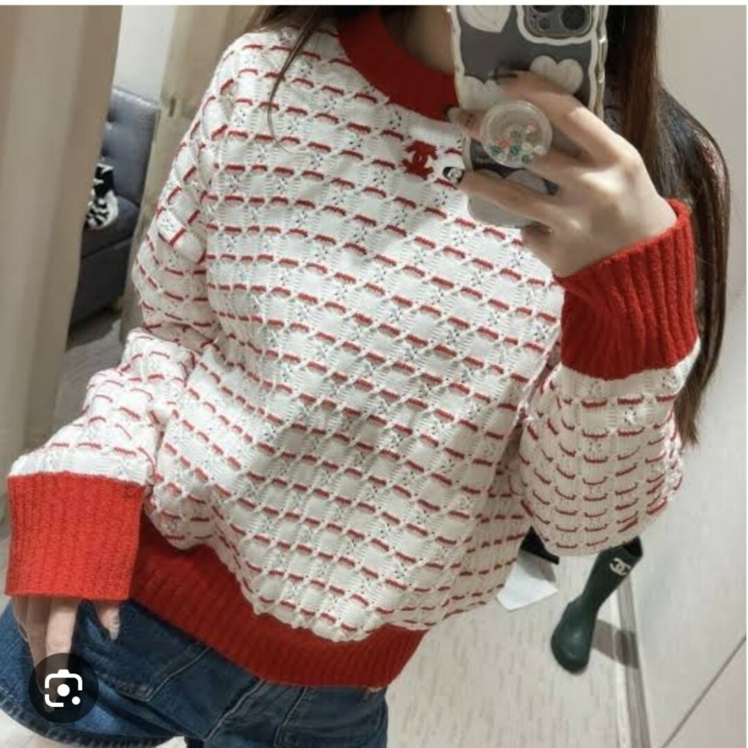 CHANEL(シャネル)の美品♡CHANEL♡編み込みニット 36 レディースのトップス(ニット/セーター)の商品写真