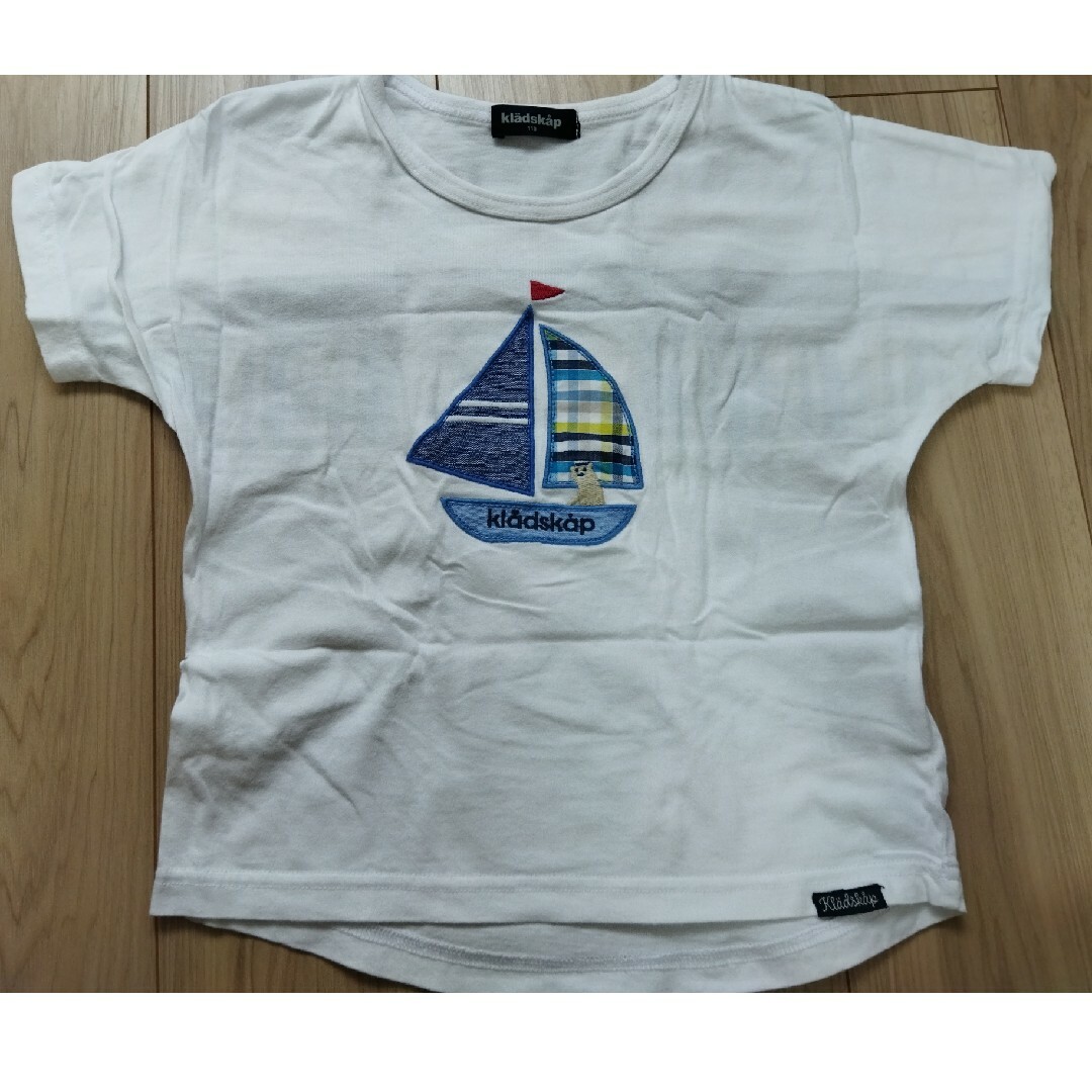 kladskap(クレードスコープ)のkladskap 船Tシャツ110サイズ キッズ/ベビー/マタニティのキッズ服男の子用(90cm~)(Tシャツ/カットソー)の商品写真