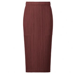 プリーツプリーズイッセイミヤケ(PLEATS PLEASE ISSEY MIYAKE)の【一番人気BROWN スカート❣️】MONTHLY COLORS☆OCTOBER(ロングスカート)