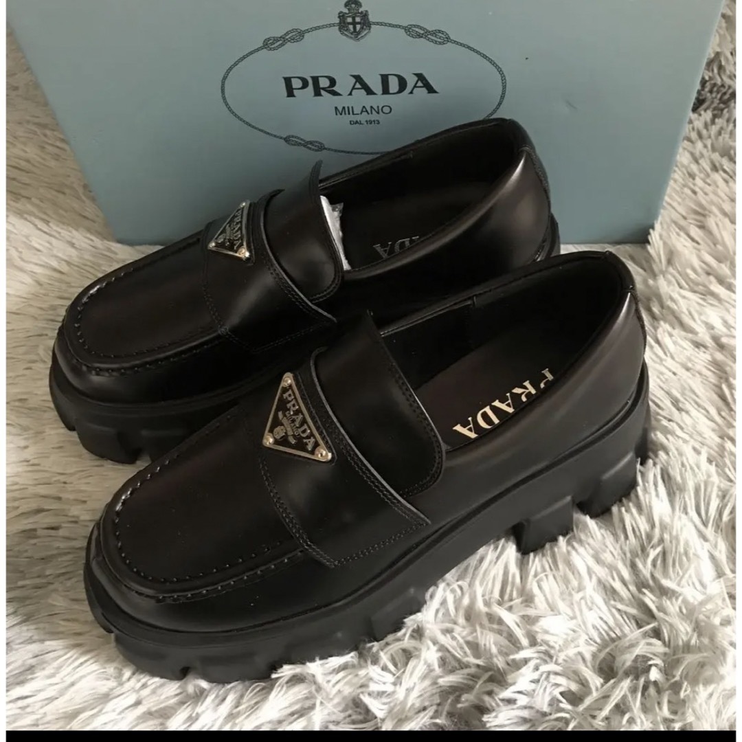 正規品 PRADA モノリス ローファー 美品