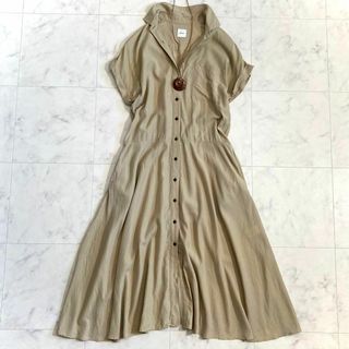 スピックアンドスパン リネン マキシワンピース/ロングワンピース