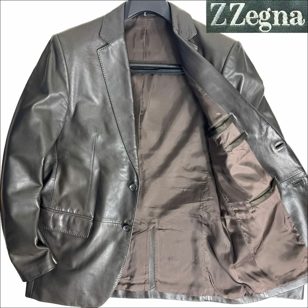 Ermenegildo Zegna - J5157超美品 エルメネジルドゼニア ラムレザー