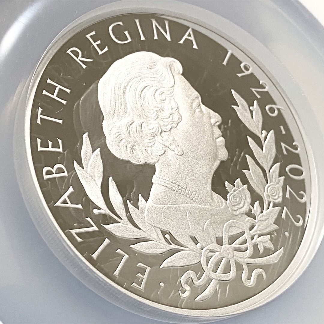 最高鑑定 NGC 2022年 イギリス 追悼 銀貨 アンティーク モダン コイン
