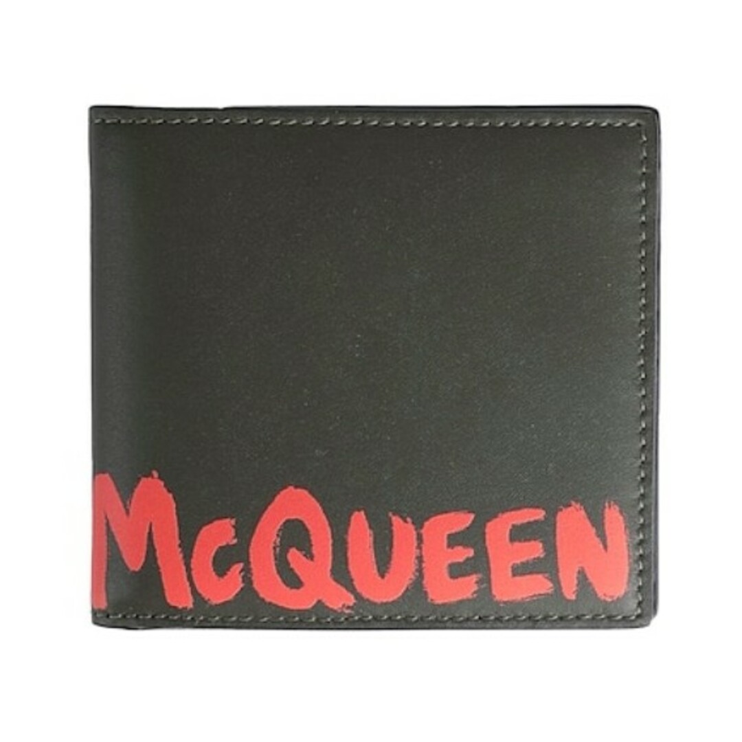 Alexander McQueen(アレキサンダーマックイーン)のALEXANDER MCQUEEN 折り財布 ブラック メンズのファッション小物(折り財布)の商品写真