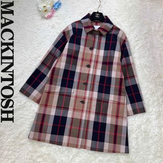 マッキントッシュ(MACKINTOSH)の人気アイテム♡美品♡マッキントッシュ ハウスチェック 2way ロングコート(ロングコート)