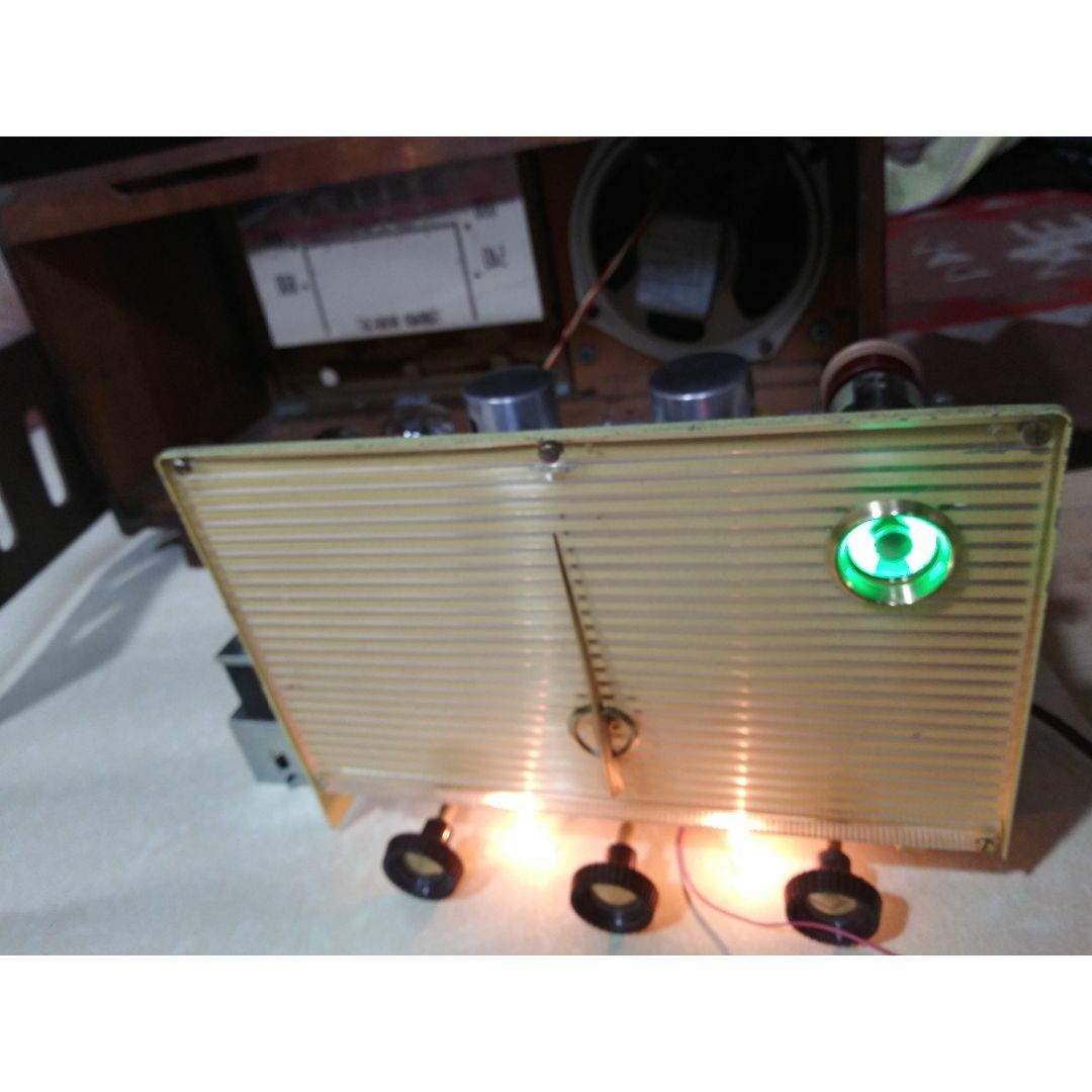 Bluetooth付マツダ東芝マジックアイ真空管ラジオ