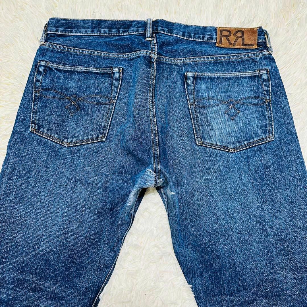 RRL - RRL デニムパンツ ボタンフライ セルビッチ W36 USA ゴールデン