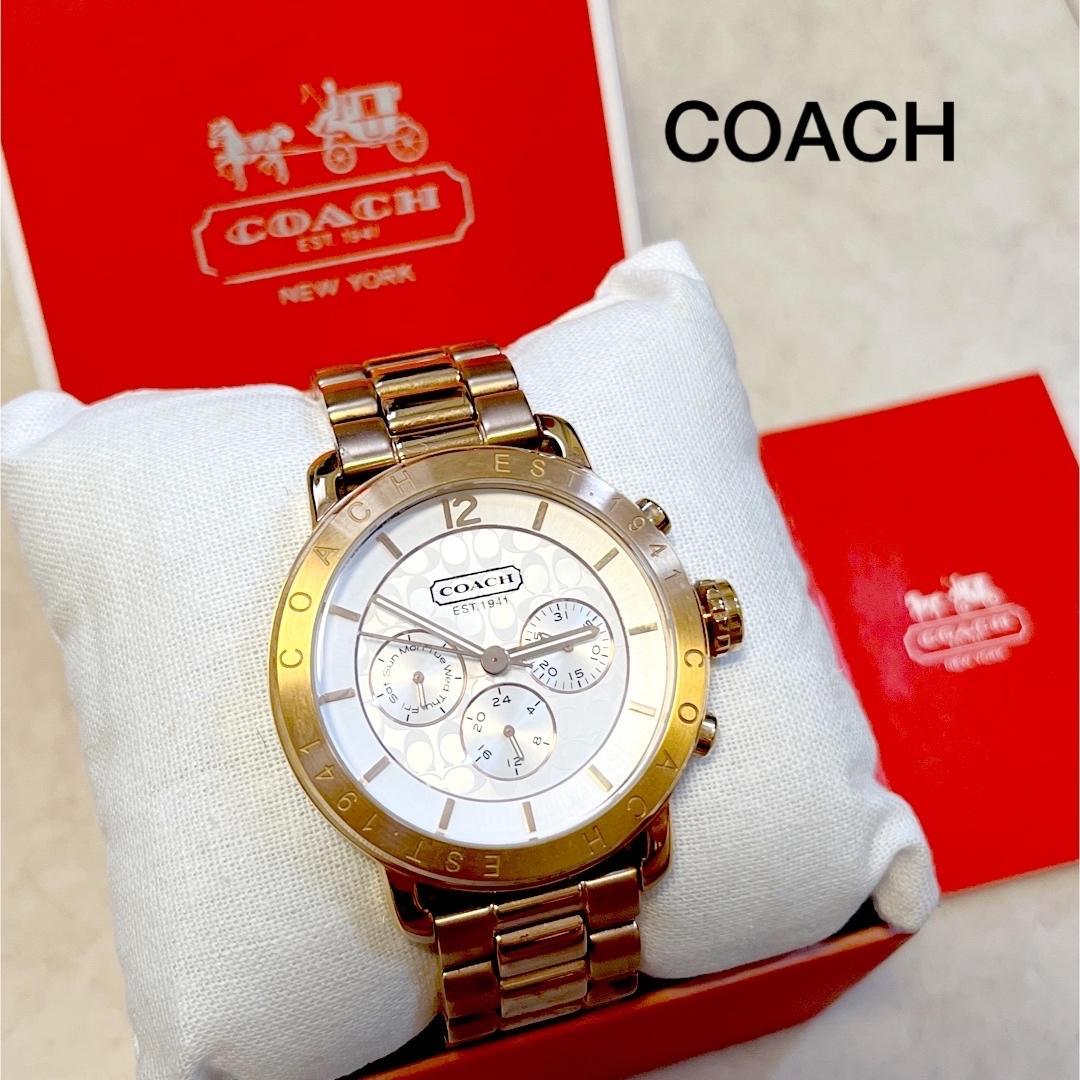 COACH コーチ COACH 腕時計 レガシースポーツ レディース ピンクゴールド 美品の通販 by あっしゅ's shop｜コーチならラクマ