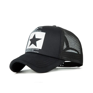 レア物新品 星ロゴ ブラックキャップ 帽子LA ベースボール ストリートレア (キャップ)