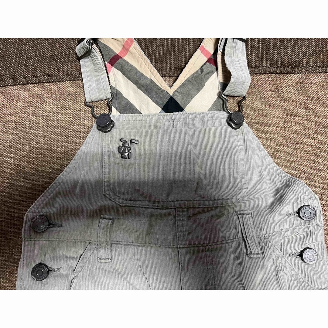 BURBERRY(バーバリー)のBurberry バーバリー　オーバーオール　コーディロイ　グレー キッズ/ベビー/マタニティのベビー服(~85cm)(パンツ)の商品写真