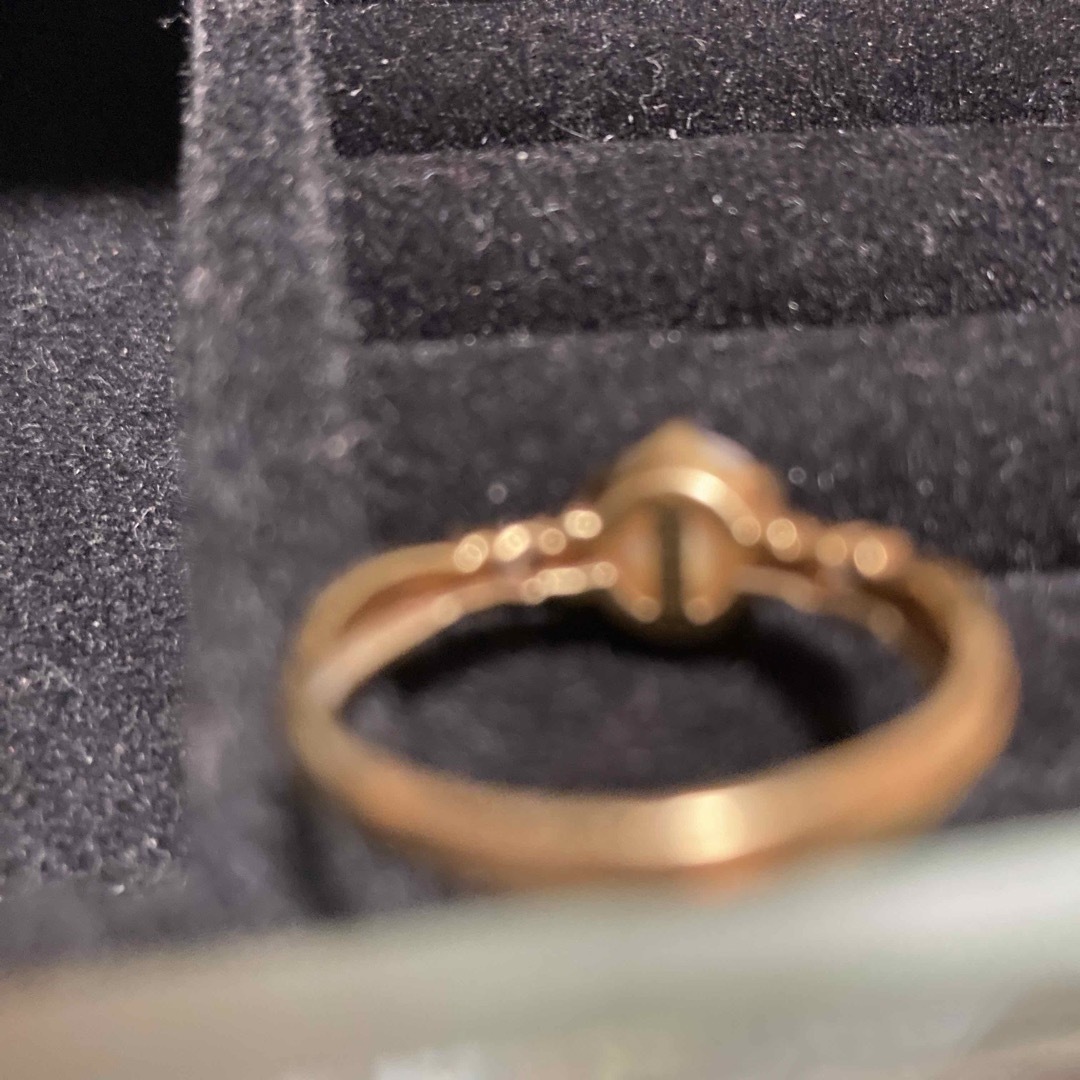 指輪　18金リング　パール　18k レディースのアクセサリー(リング(指輪))の商品写真