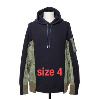 sacai - size4 sacai Sponge Sweat x MA-1 Hoodieの通販｜ラクマ