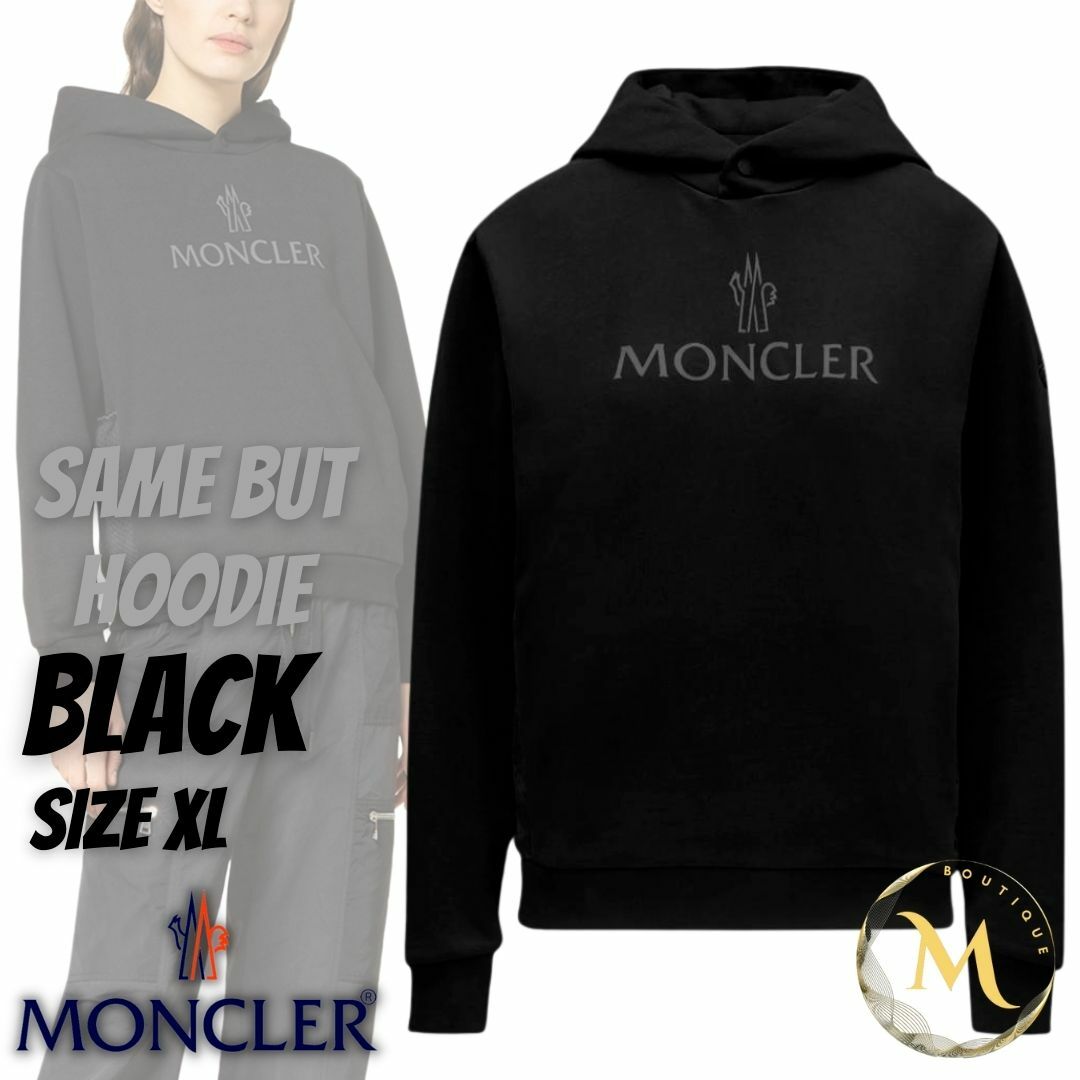 ☆未使用・本物保証☆MONCLER Same But パーカー XL　黒色 | フリマアプリ ラクマ