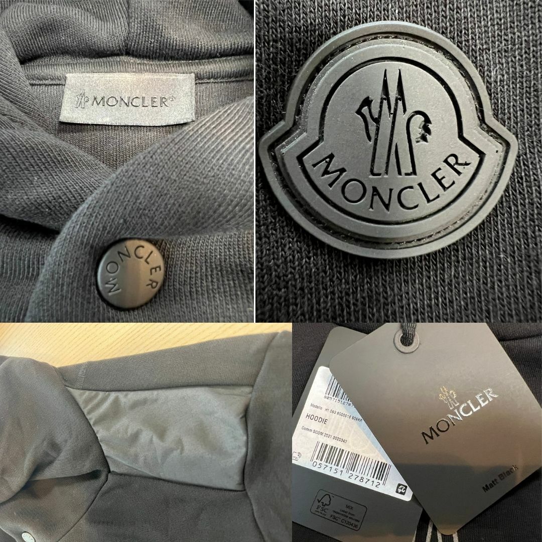 ☆未使用・本物保証☆MONCLER Same But パーカー XL　黒色