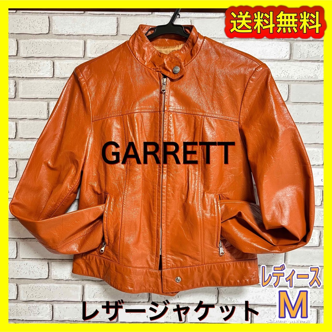 GARRETT ギャレット　レザージャケット　レディース42 M 秋冬古着のサムネイル
