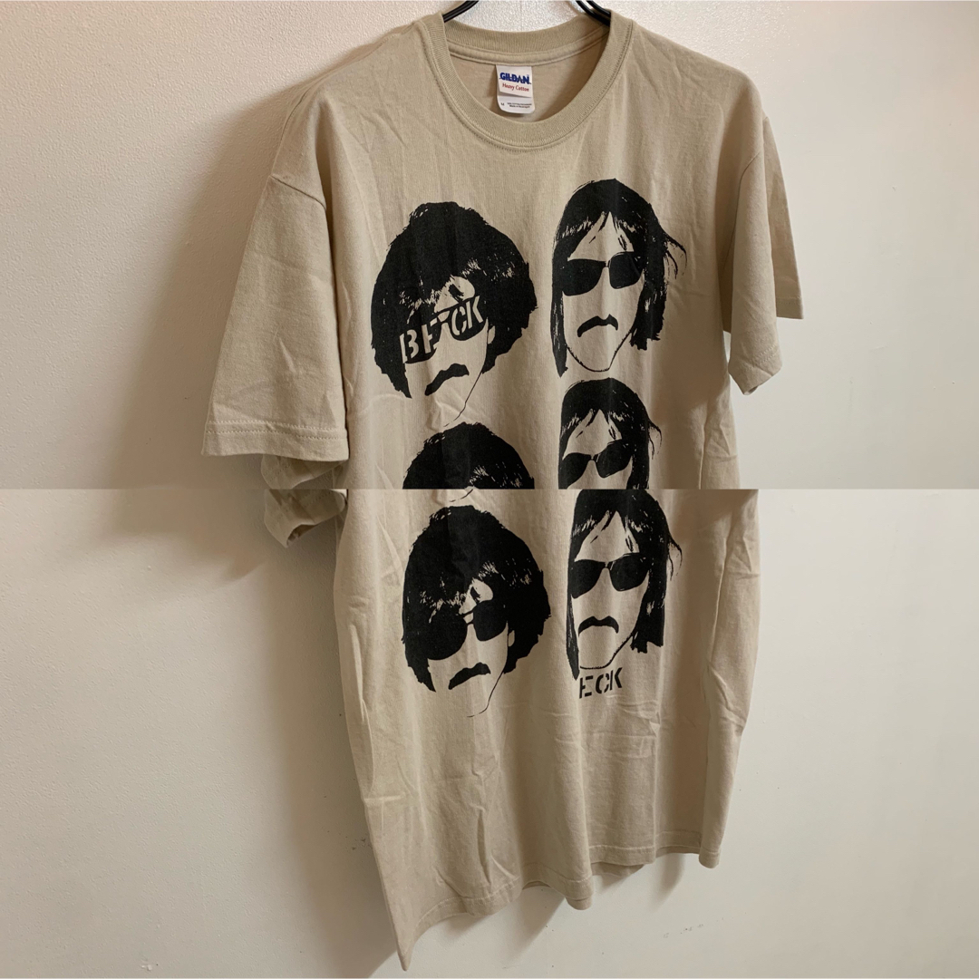 BECK ベック ミュージシャンTシャツ バンドTシャツ ベージュ系 ギルダン