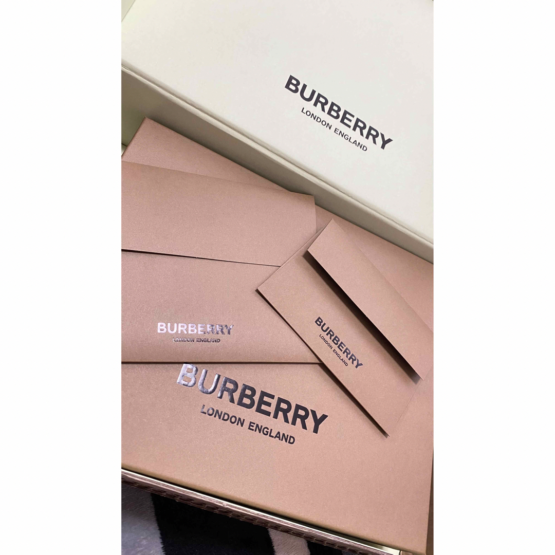 BURBERRY(バーバリー)のBURBERRYチェックトリムコットンスリーピース ベイビー 新品 キッズ/ベビー/マタニティのベビー服(~85cm)(ロンパース)の商品写真