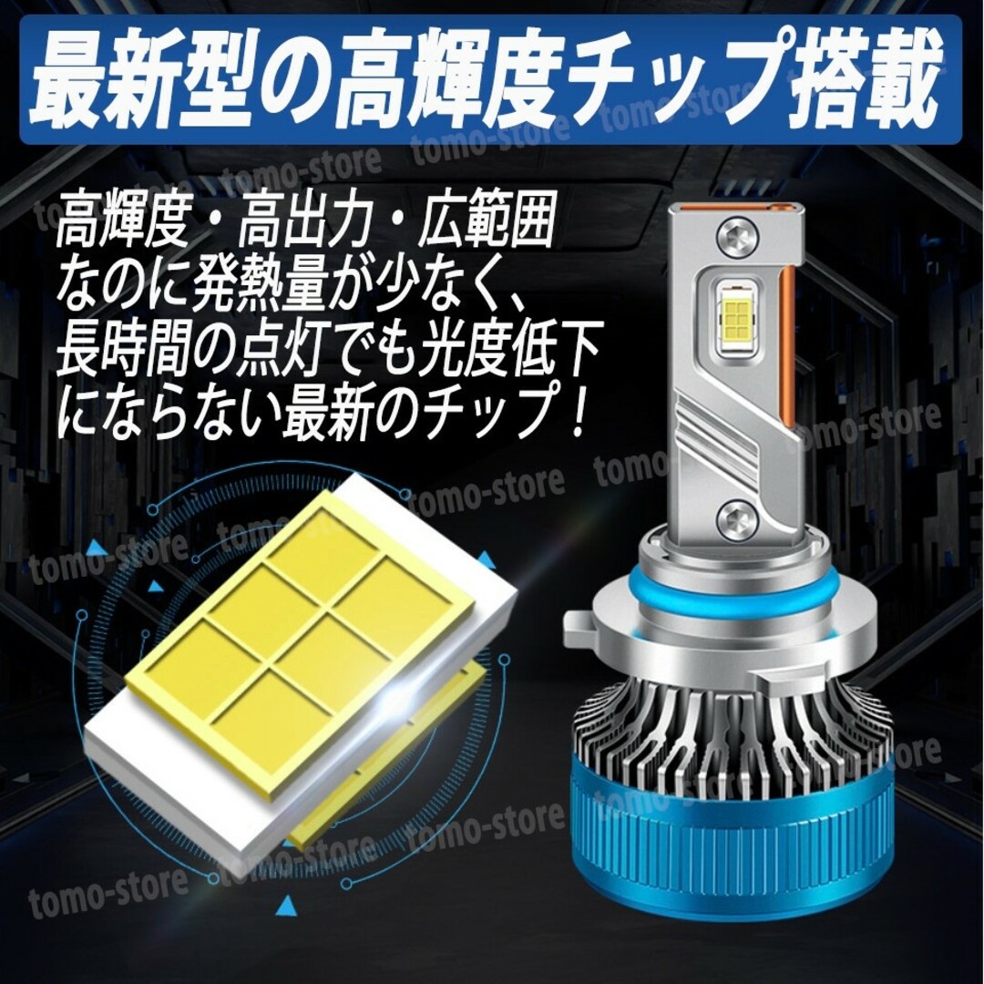 LED フォグランプ 40000lm 6000k ホワイト H8 H11 H16 自動車/バイクの自動車(汎用パーツ)の商品写真