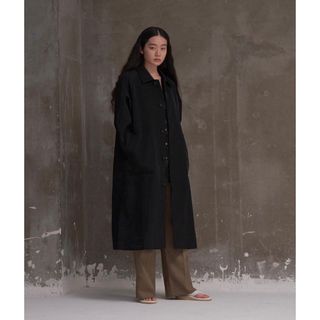 ENOFイナフ twill long coat black M