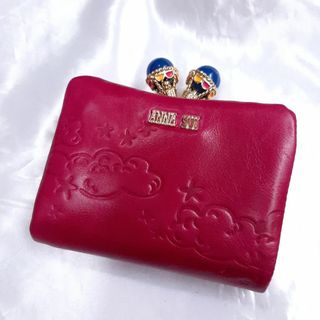 ピンク アナスイ がま口 ガマ口 折り 財布 ANNA SUI バルーン 新品