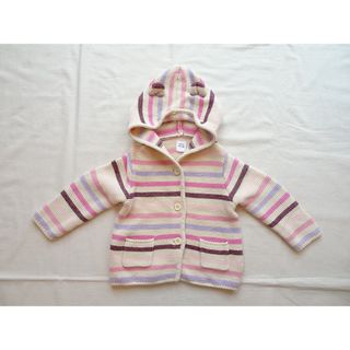 ベビーギャップ(babyGAP)のbaby GAP★ベビーギャップ★ニットジャケット★カーディガン★ボーダー★70(ジャケット/コート)