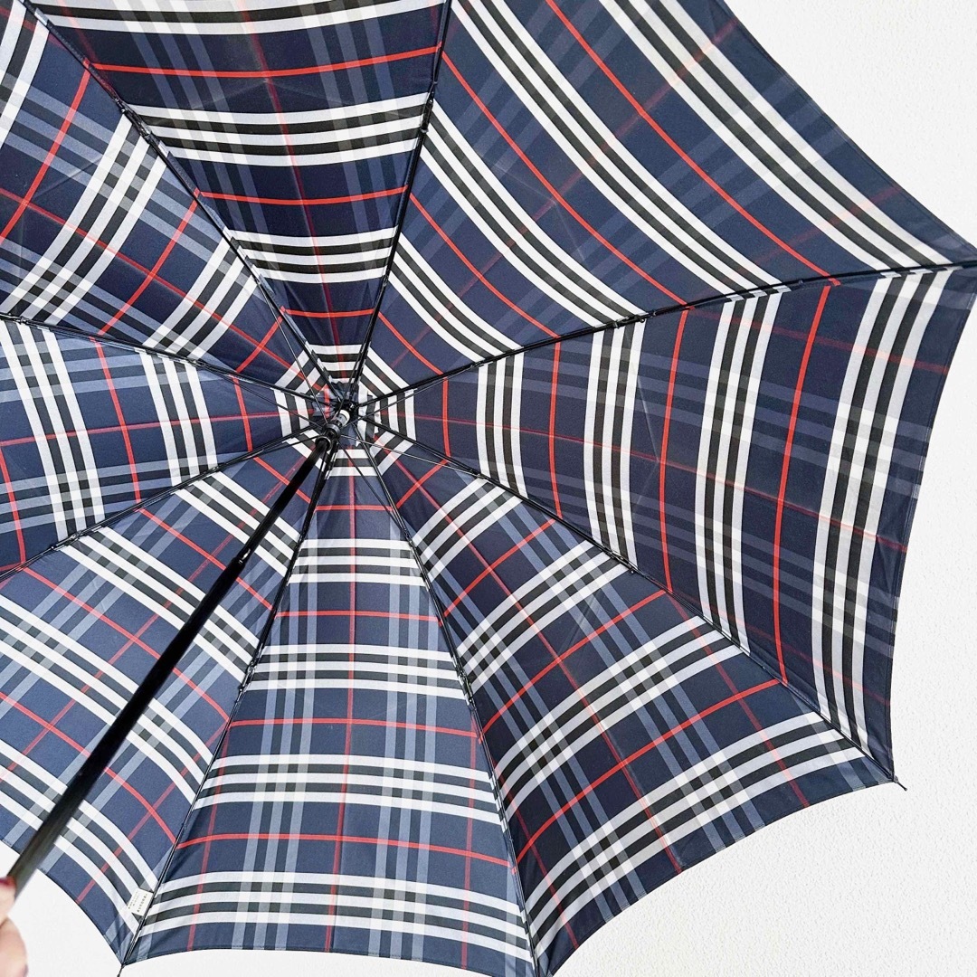 【 Burberrys 】バーバリーズ　ネイビー　ノバチェック　折りたたみ傘