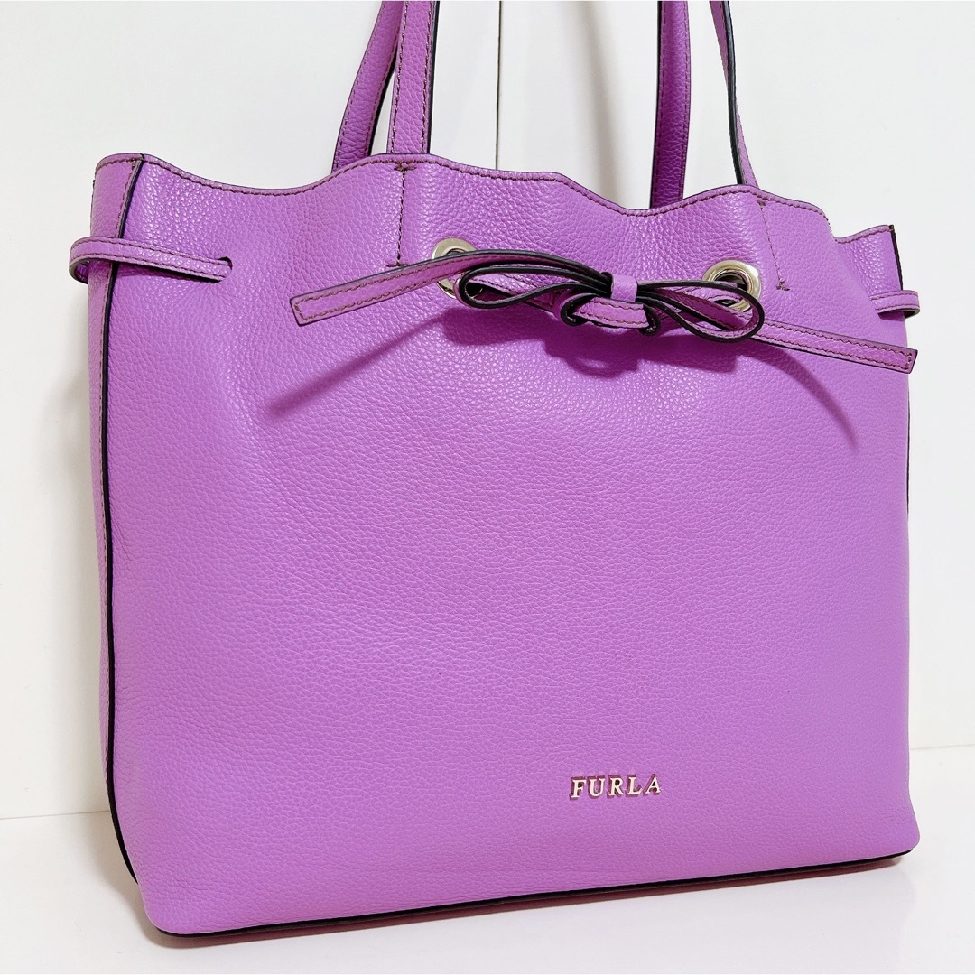 Furla - ☆美品☆送料無料☆FURLAフルラレザートートバッグ☆パープル ...