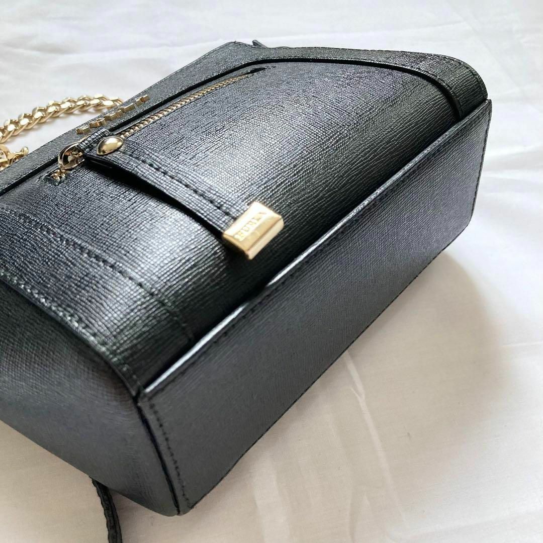 ✨極美品✨激レア　FURLA フルラ ショルダーバッグ　レザー　ブラック