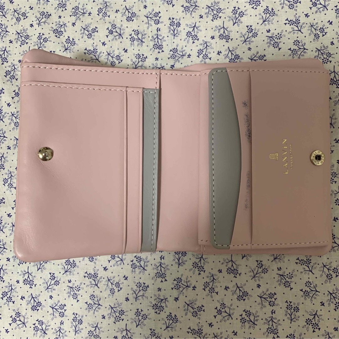 LANVIN(ランバン)のランバン　ピンク　リボン　二つ折り財布 レディースのファッション小物(財布)の商品写真