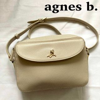 アニエスベー(agnes b.)の✨高級感✨希少　アニエスベー　ショルダーバッグ　アイボリー　ターンロック(ショルダーバッグ)