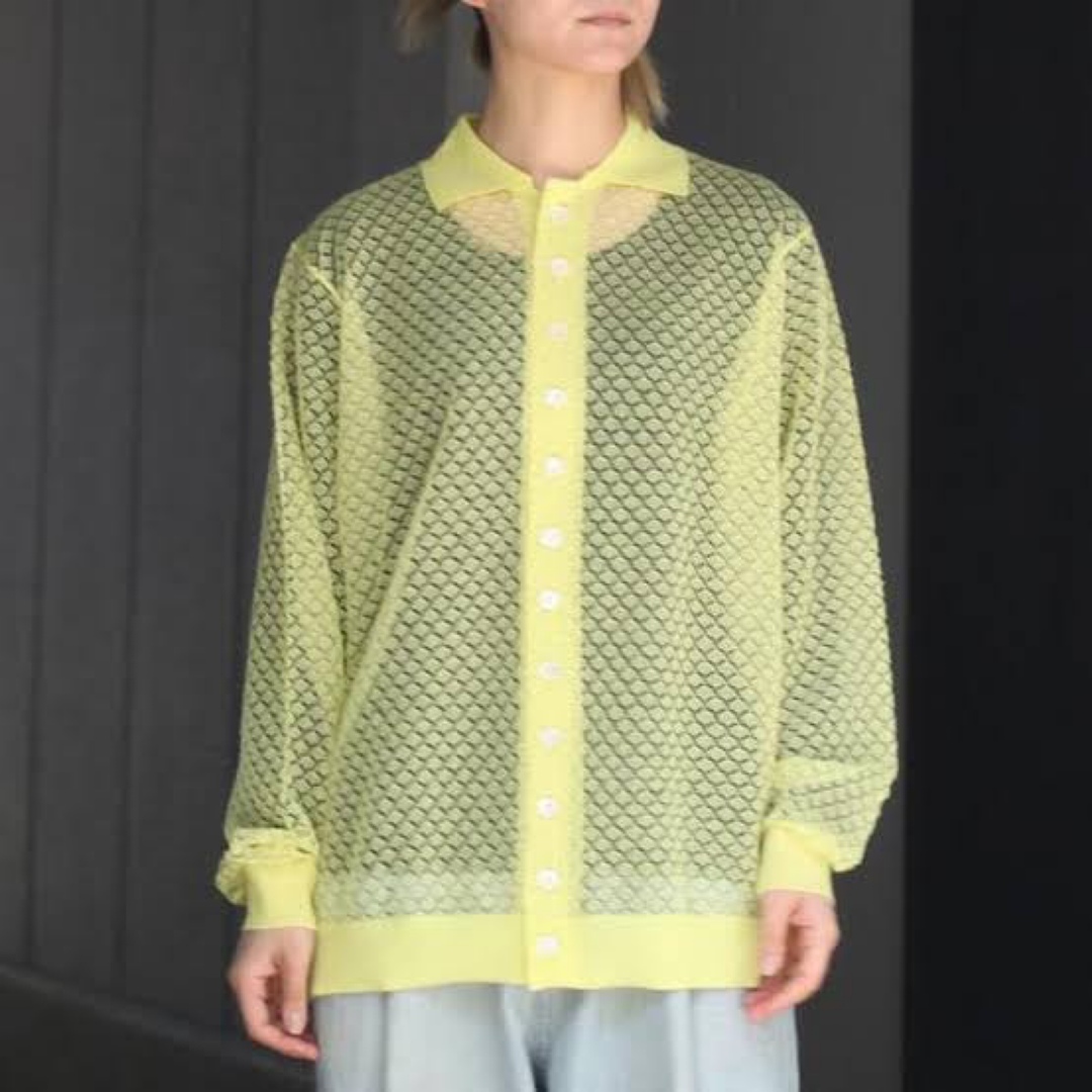 TTT_MSW See-Through Knit Cardigan カーディガン