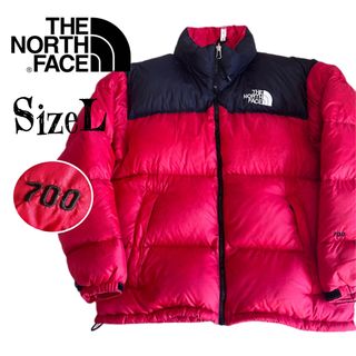 ノースフェイス(THE NORTH FACE) ダウンジャケット(メンズ)(レッド