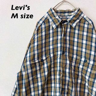 リーバイス(Levi's)のリーバイス　長袖シャツ　チェック　ワンポイントロゴ　男女兼用　Mサイズ(シャツ)