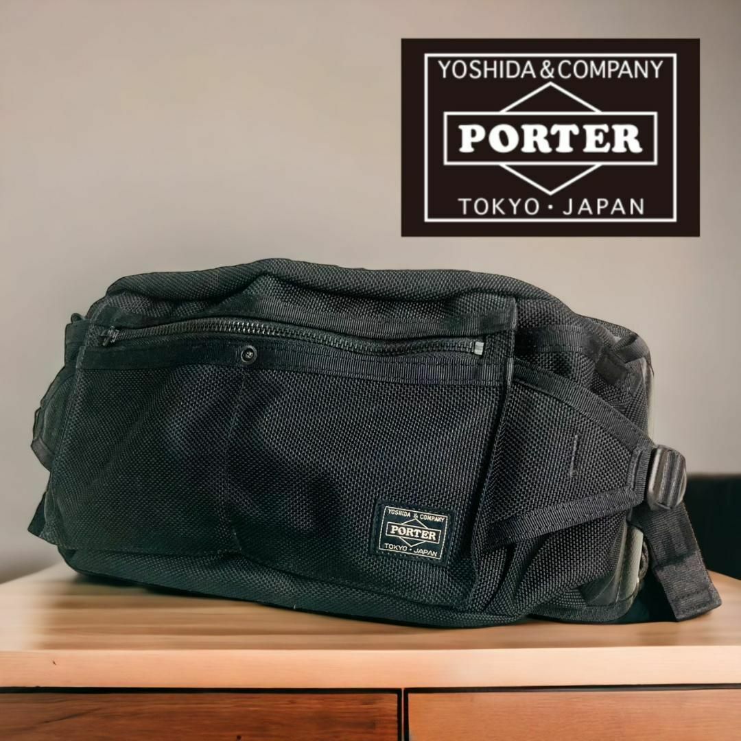 極美品】PORTER ポーター ヒート ウエストバッグ 703-06978-