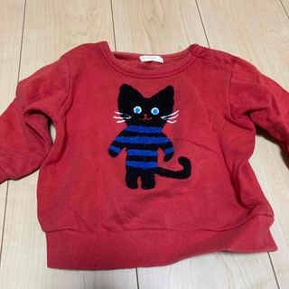 ハッシュアッシュ(HusHush)のHus hush    ねこ　トレーナー(Tシャツ/カットソー)