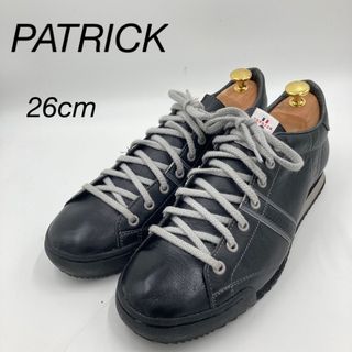 パトリック(PATRICK)の[美品！]PATRICK黒レザー41 26cm(スニーカー)