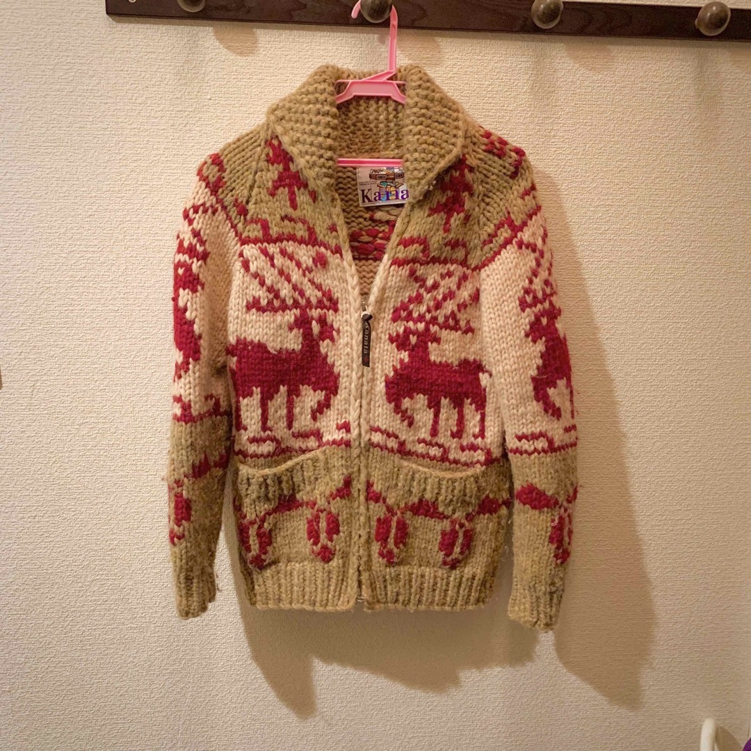 vintage cawchin knit sweater s　フリーサイズ