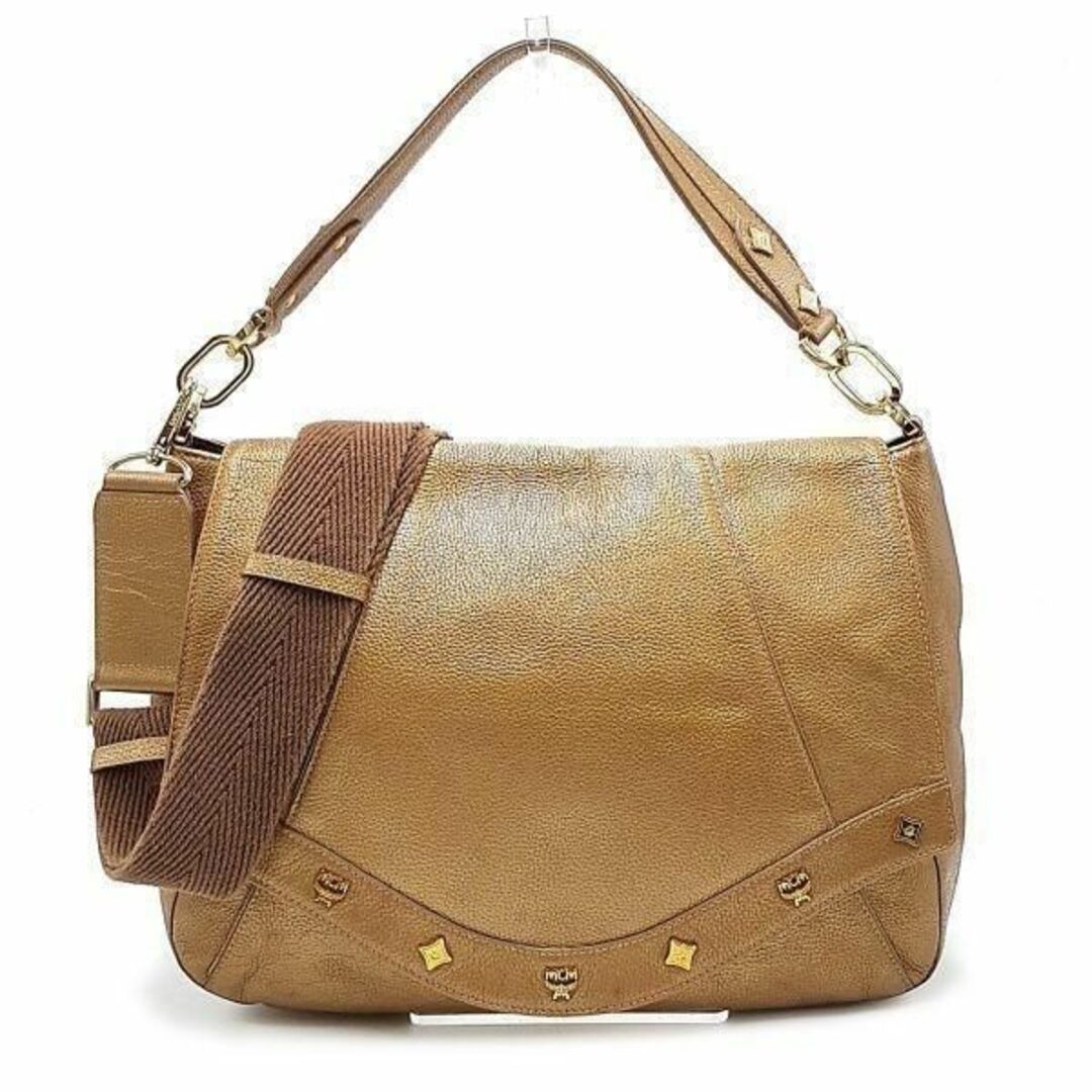 美品 エム シー エム ハンドバッグ ショルダーバッグ 2WAY レザー レディース MCM 【1-0059753】