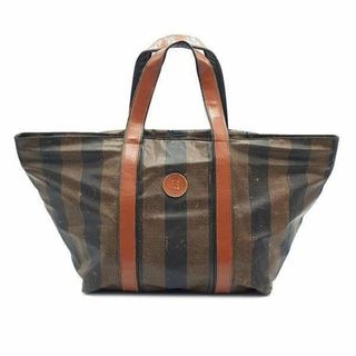 フェンディ(FENDI)のフェンディ FENDI ハンドバッグ トートバッグ 鞄 ペカン柄 カーキ系 茶系(トートバッグ)