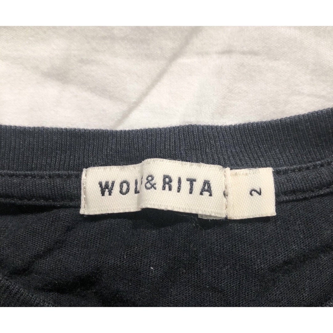 wolf&rita ウルフアンドリタ 100.110 ♡ワッペンのTシャツ